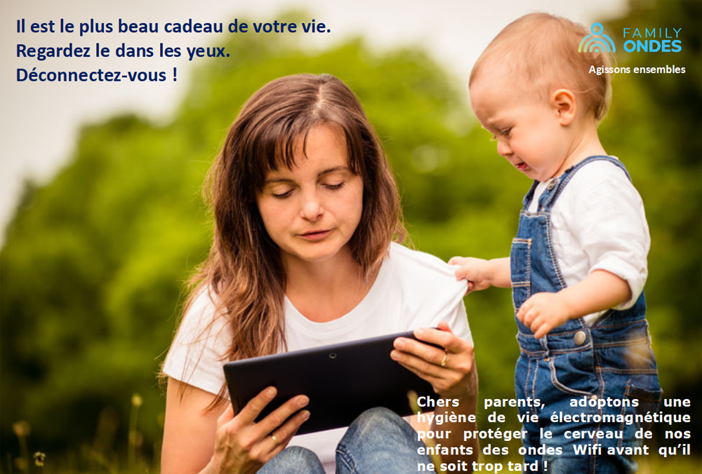 campagne de prévention ondes wifi maman